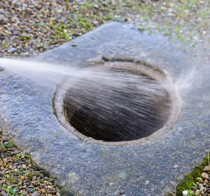 water drain on street